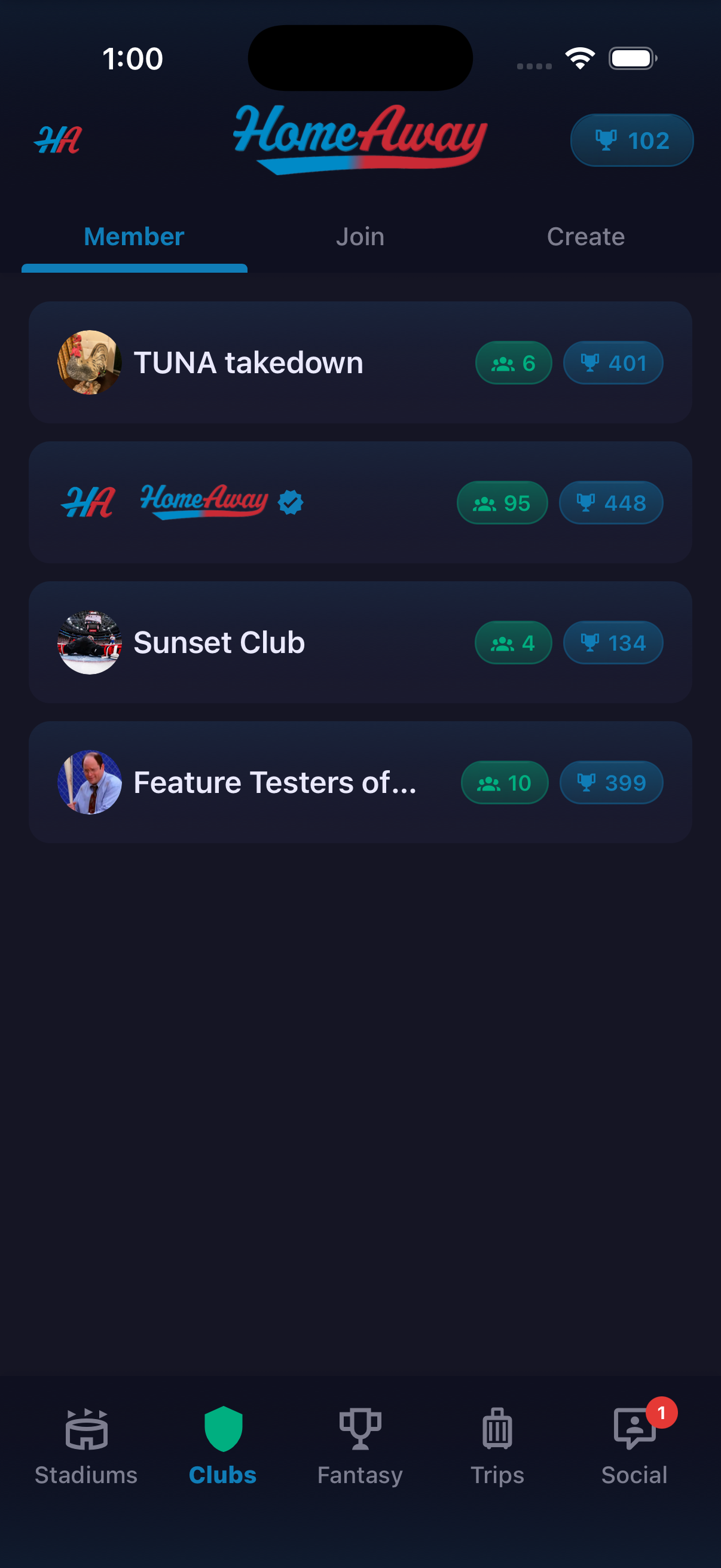 Clubs