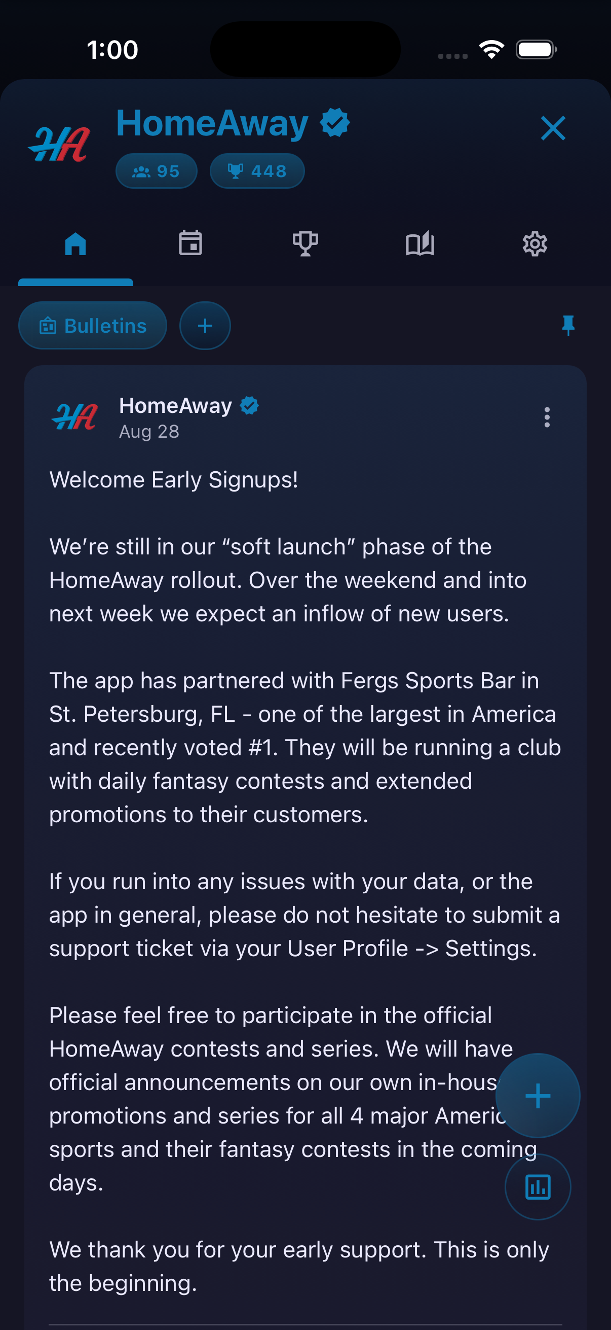 Clubs — screenshot 2