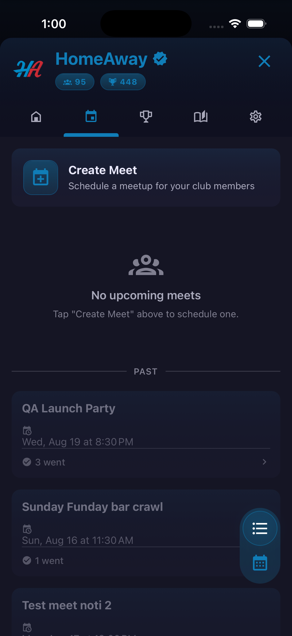 Clubs — screenshot 3