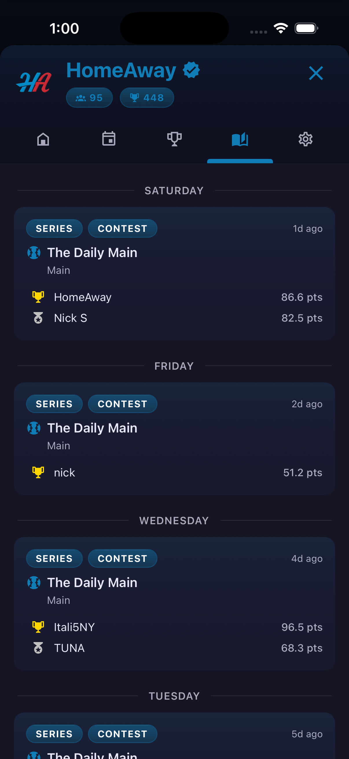 Clubs — screenshot 5
