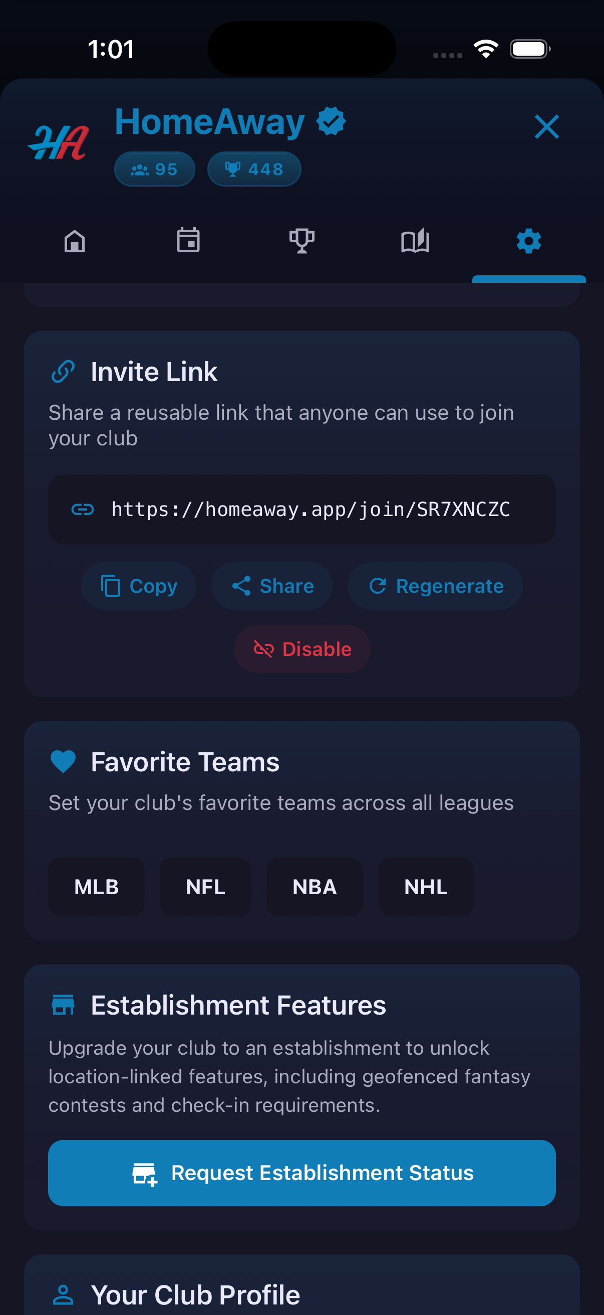 Clubs — screenshot 8