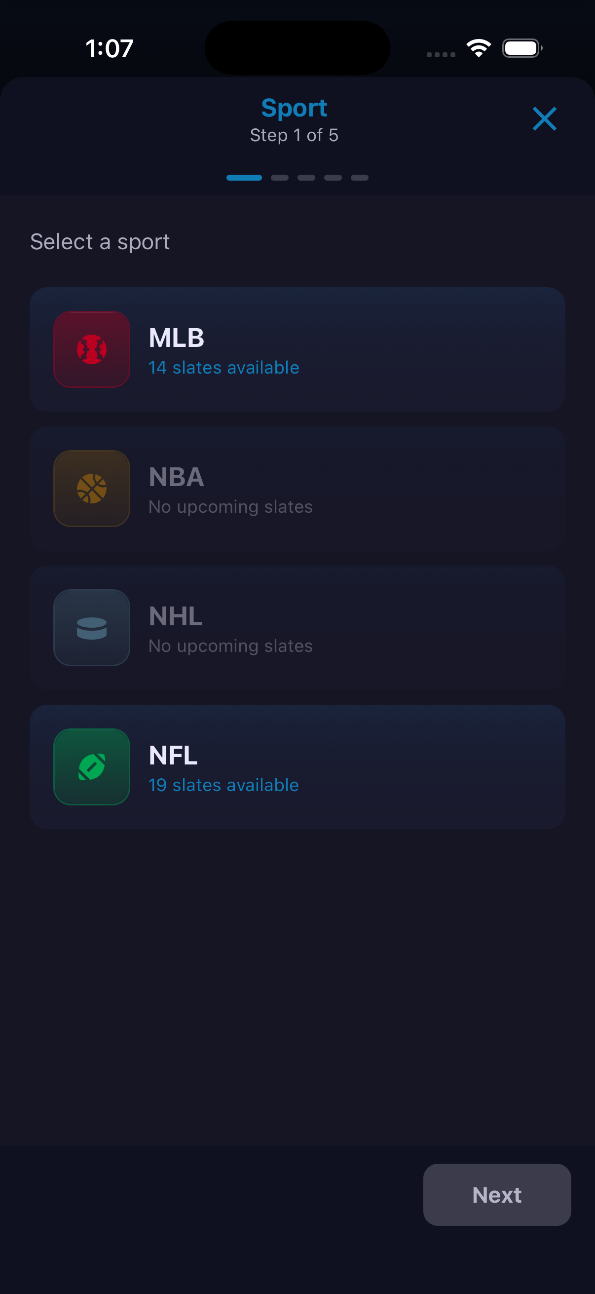 Fantasy Contests — screenshot 2