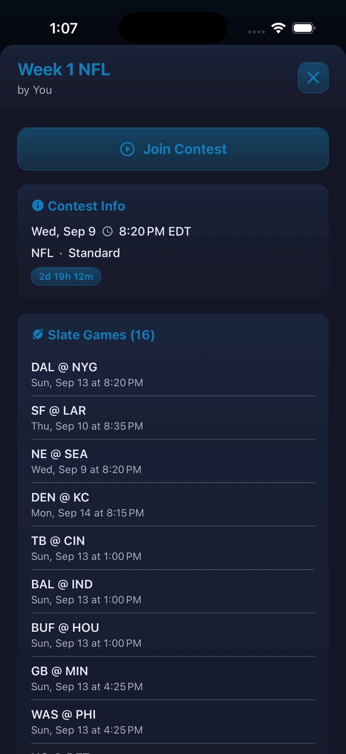 Fantasy Contests — screenshot 7