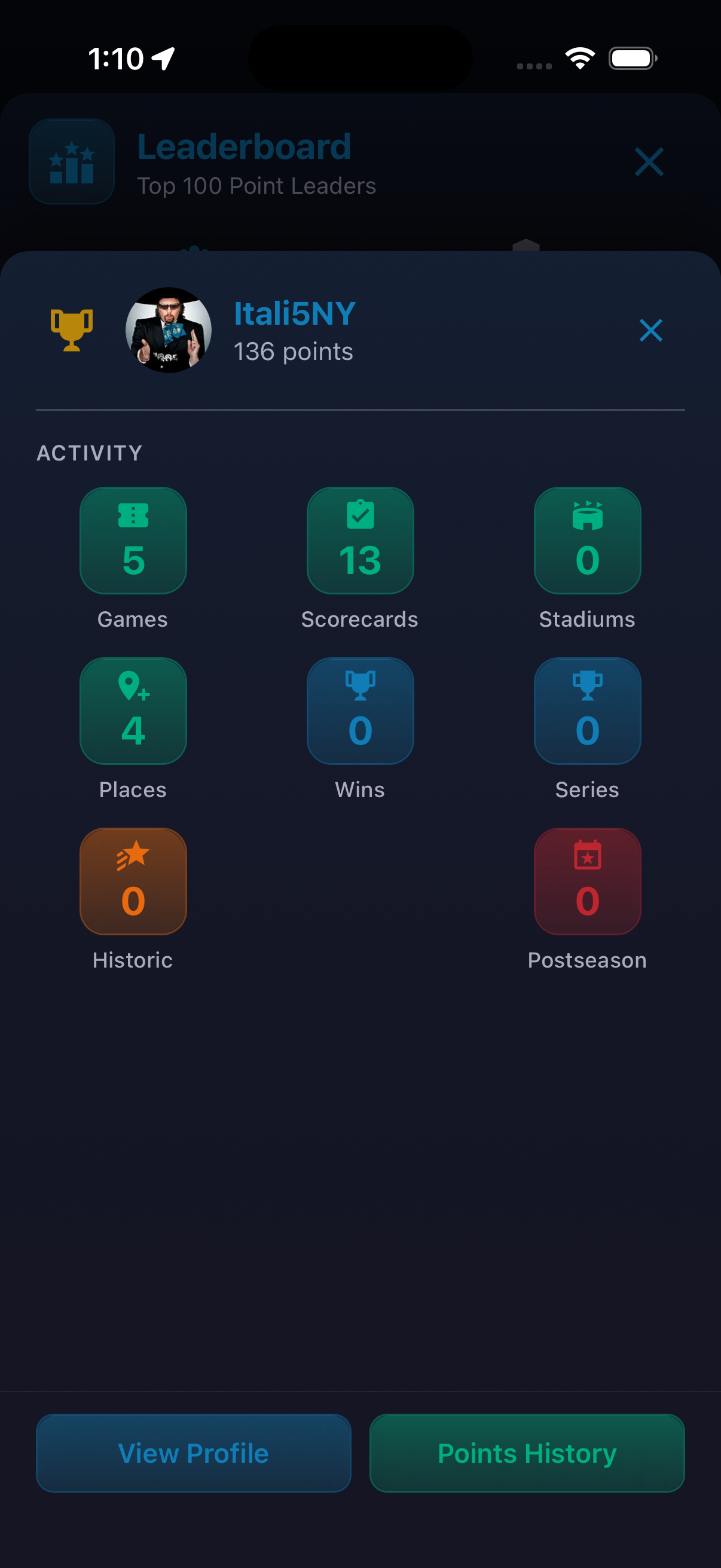 Profile — screenshot 2