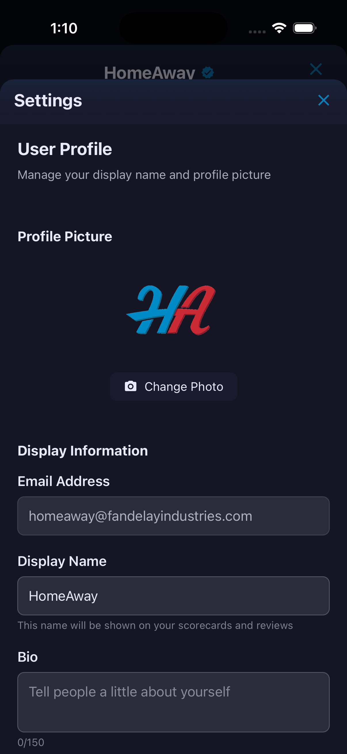 Settings — screenshot 2