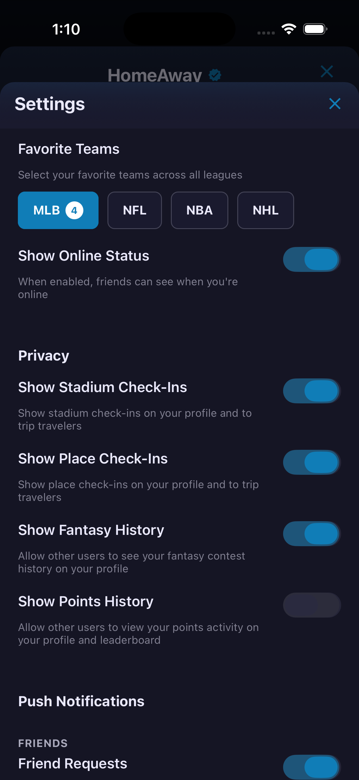 Settings — screenshot 3
