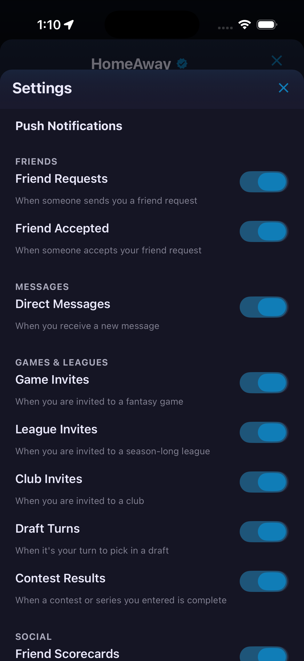 Settings — screenshot 4