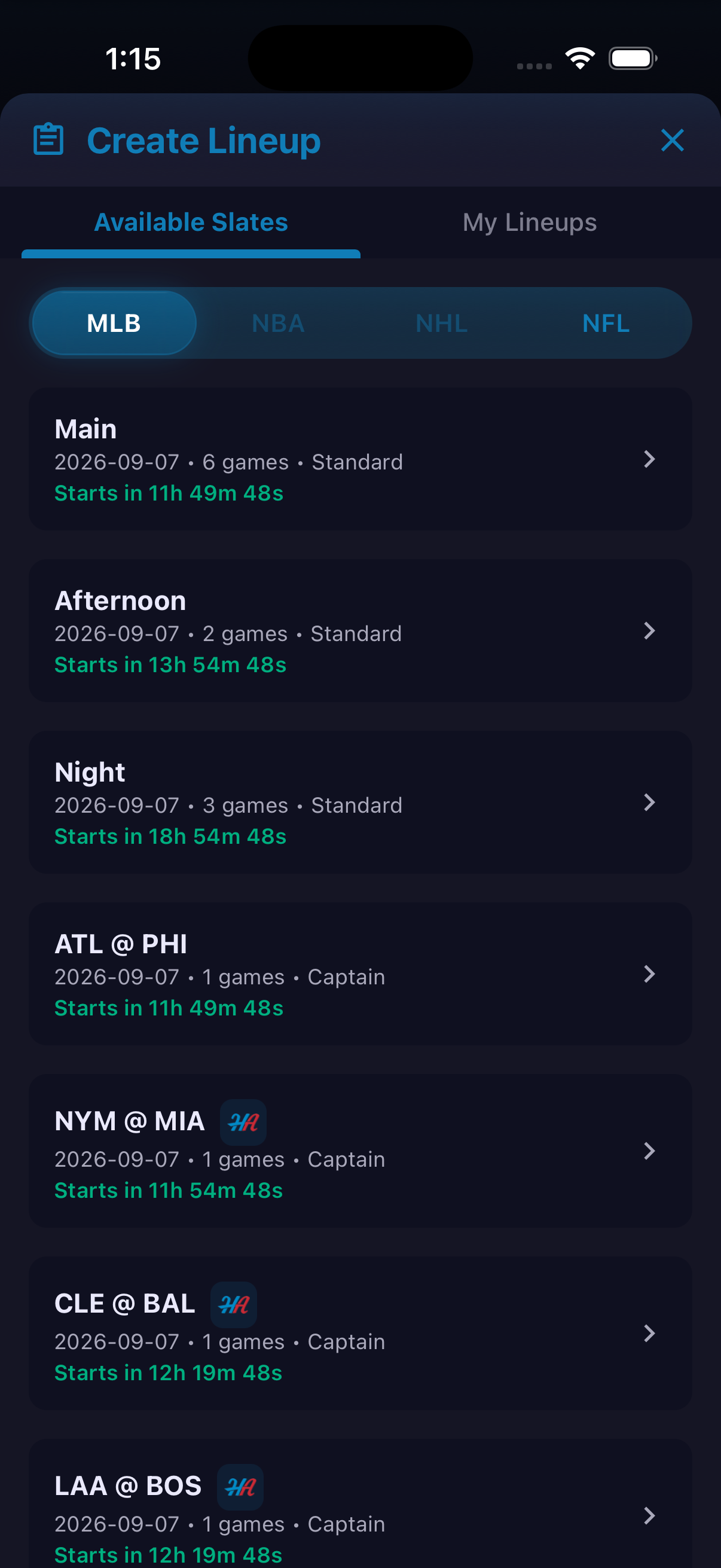 Fantasy Contests — screenshot 11